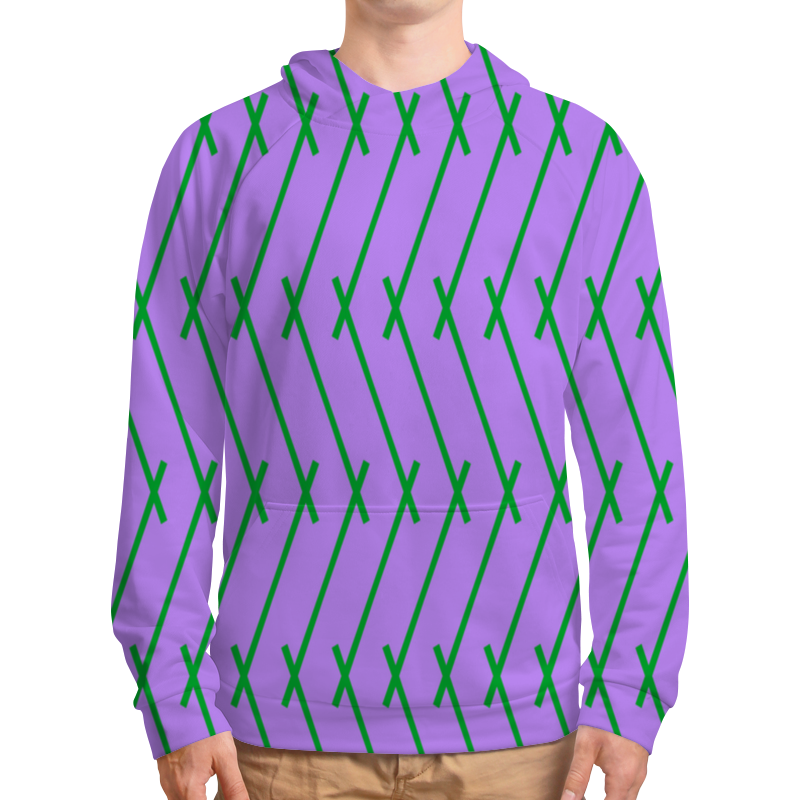 Printio Толстовка с полной запечаткой Зеленые полосы printio футболка с полной запечаткой мужская зеленые полосы