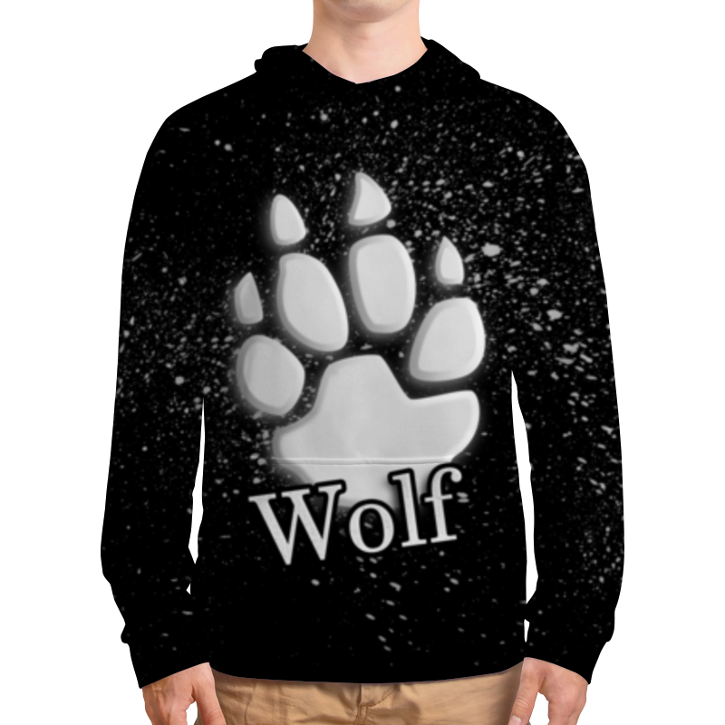 Printio Толстовка с полной запечаткой Лапа волка printio футболка с полной запечаткой мужская лапа волка