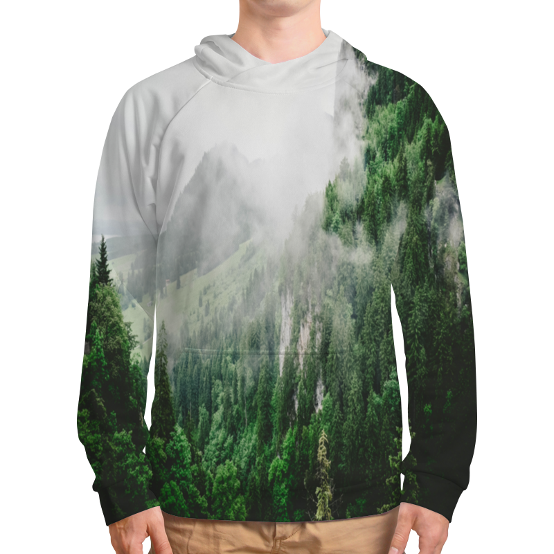 Printio Толстовка с полной запечаткой Туманные горы printio футболка с полной запечаткой женская туманные горы