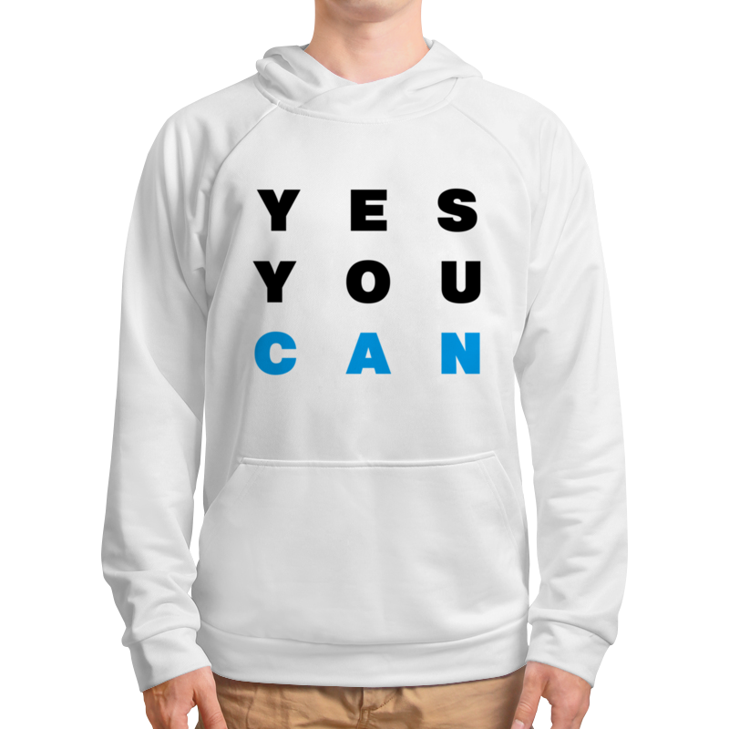 Printio Толстовка с полной запечаткой Yes you can