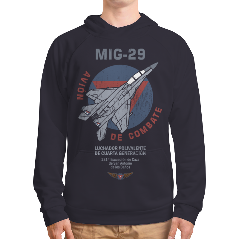 Printio Толстовка с полной запечаткой Миг-29 (куба) printio футболка с полной запечаткой мужская миг 29 куба
