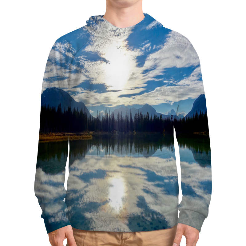 Printio Толстовка с полной запечаткой Облака над горами printio футболка с полной запечаткой мужская облака над горами