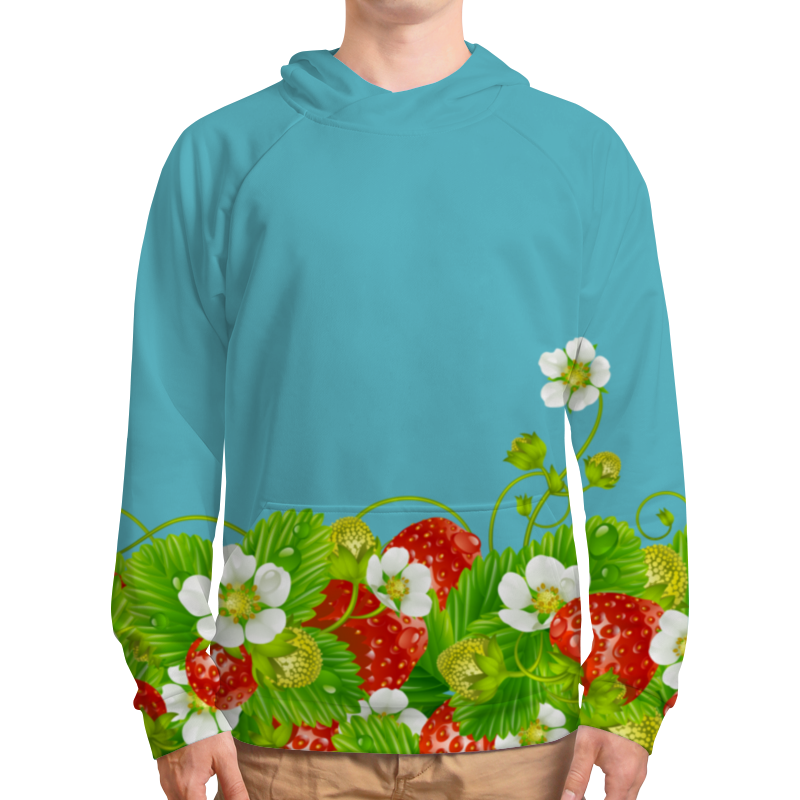 Printio Толстовка с полной запечаткой Земляничная поляна printio футболка с полной запечаткой мужская земляничная поляна