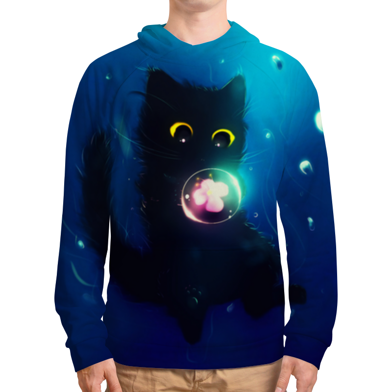 Printio Толстовка с полной запечаткой котенок