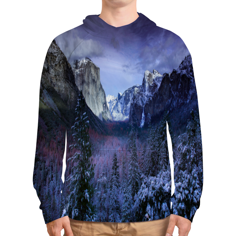 Printio Толстовка с полной запечаткой Синие горы printio футболка с полной запечаткой мужская синие горы