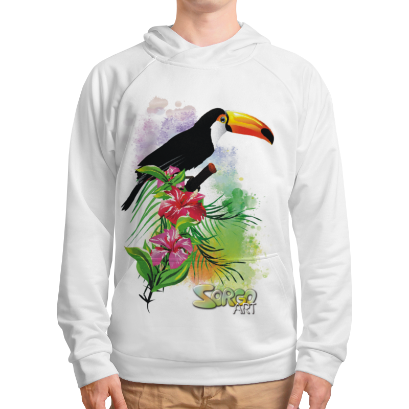 Printio Толстовка с полной запечаткой Тропические птицы. от зорго-арт printio футболка с полной запечаткой мужская тропические птицы от зорго арт