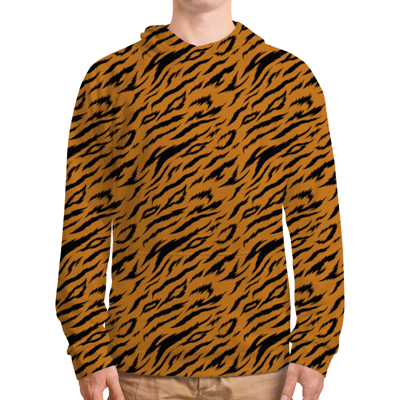 Printio Толстовка с полной запечаткой Тигриный окрас printio футболка с полной запечаткой мужская тигриный окрас