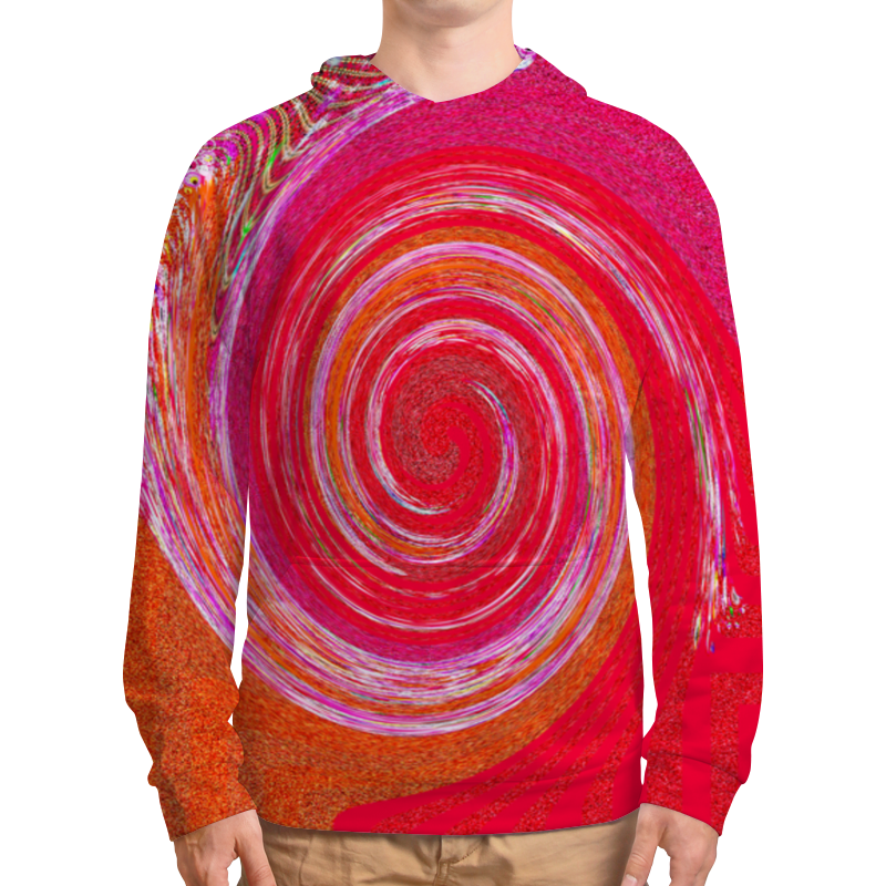 Printio Толстовка с полной запечаткой Завихрение красного printio футболка с полной запечаткой мужская завихрение красного
