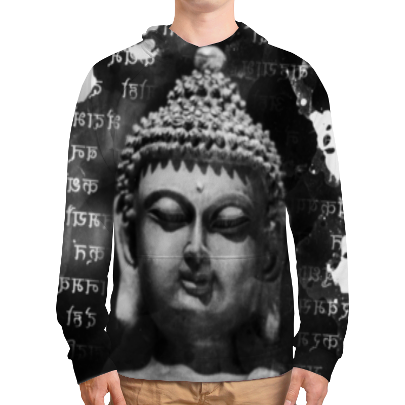 Printio Толстовка с полной запечаткой Будда (письмена) printio футболка с полной запечаткой мужская будда письмена