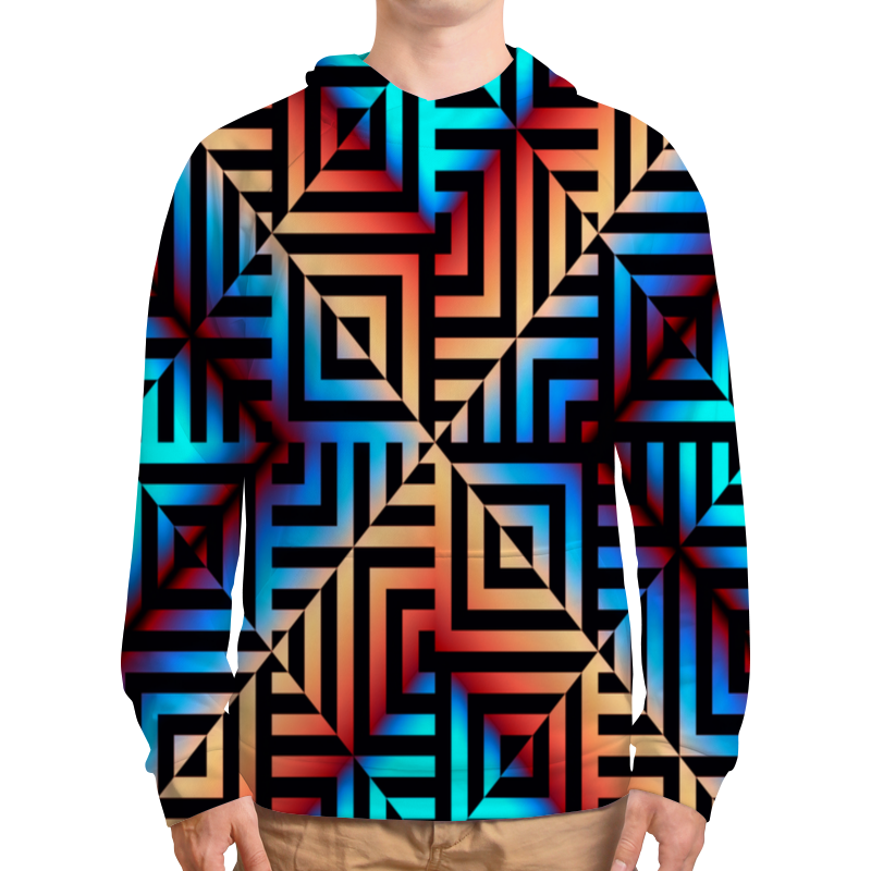 Printio Толстовка с полной запечаткой Графическая мозаика printio футболка с полной запечаткой мужская графическая мозаика