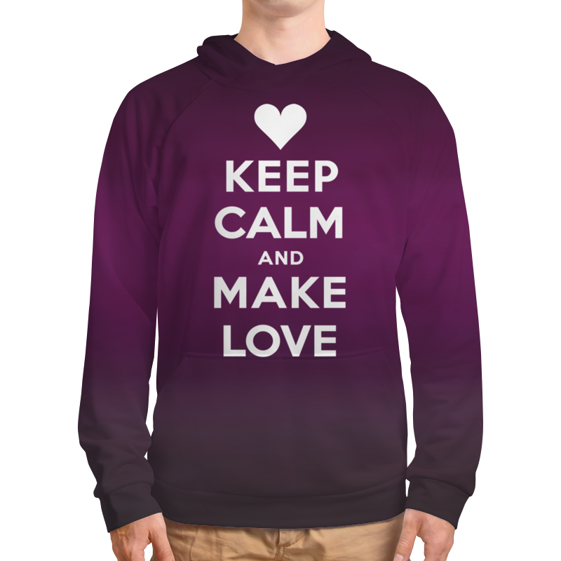 Printio Толстовка с полной запечаткой «keep calm...» (ремейк) printio футболка с полной запечаткой мужская keep calm and love pink