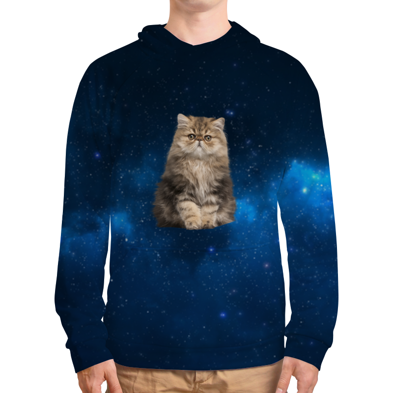 Printio Толстовка с полной запечаткой кот в космосе printio толстовка с полной запечаткой кот в капюшоне