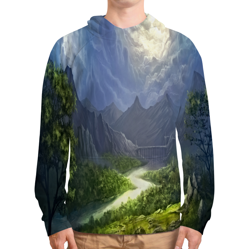 Printio Толстовка с полной запечаткой Пейзаж красками printio футболка с полной запечаткой женская пейзаж красками