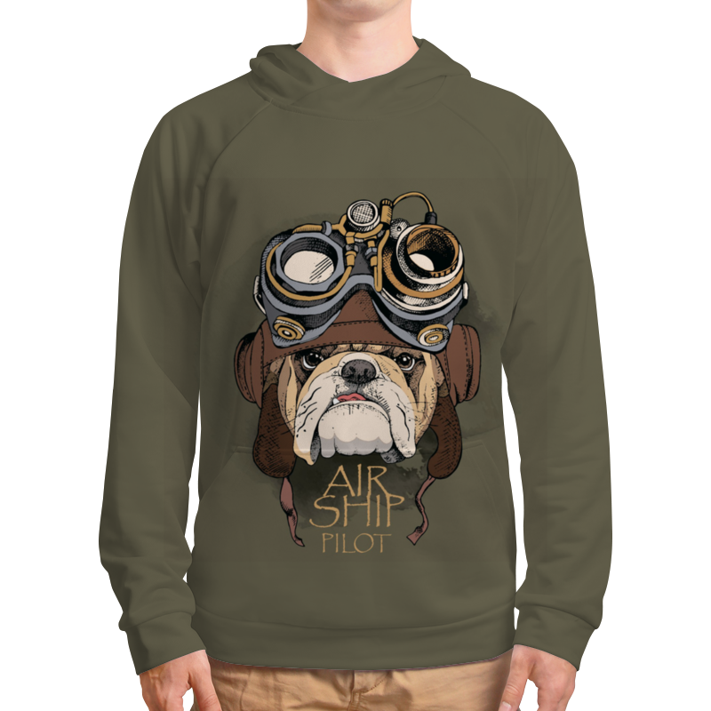 Printio Толстовка с полной запечаткой Собачка пилот printio футболка с полной запечаткой мужская собачка пилот