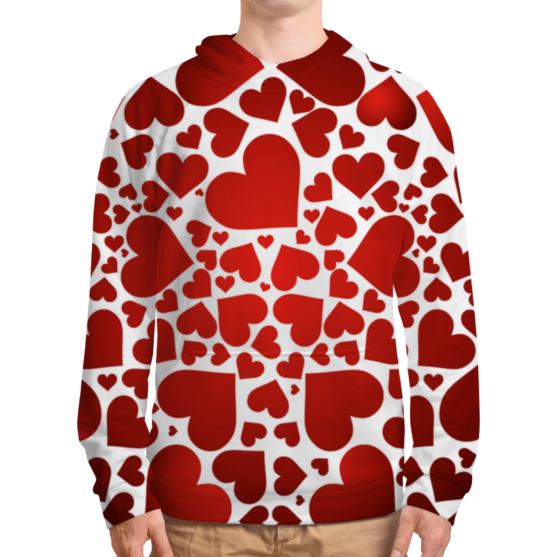 Printio Толстовка с полной запечаткой Сердечки printio толстовка с полной запечаткой красные сердечки