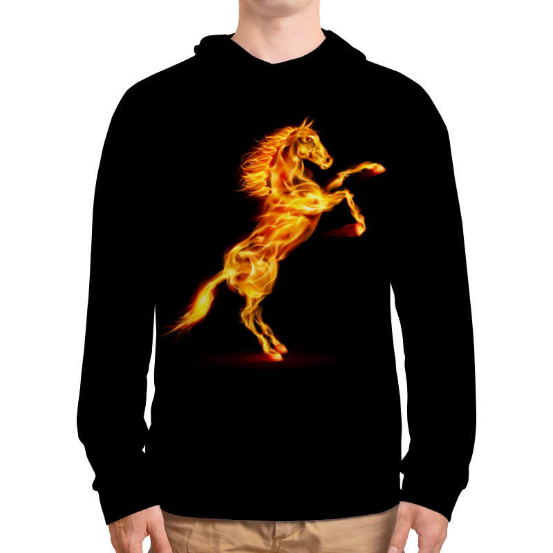 Printio Толстовка с полной запечаткой Огненная лошадь printio свитшот мужской с полной запечаткой огненная лошадь