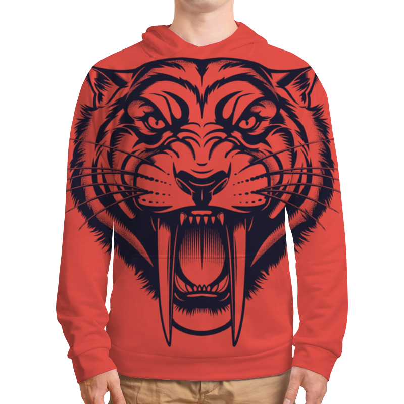 Printio Толстовка с полной запечаткой Саблезубый тигр printio футболка с полной запечаткой для девочек саблезубый тигр