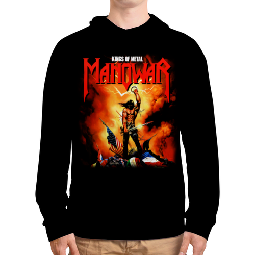 Заказать толстовку в Москве. Толстовка с полной запечаткой Manowar от geekbox - готовые дизайны и нанесение принтов.