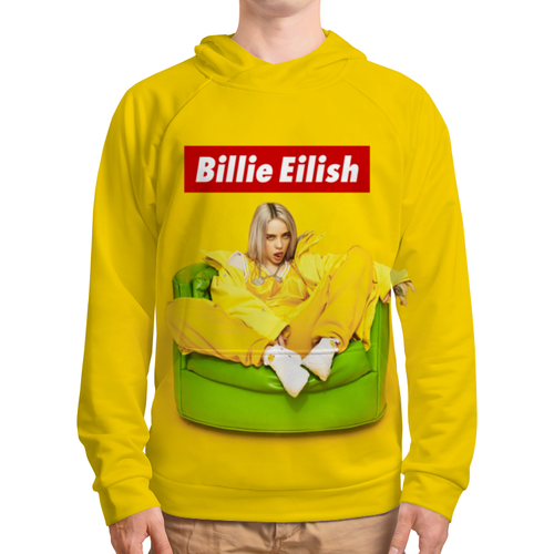 Заказать толстовку в Москве. Толстовка с полной запечаткой Billie Eilish от geekbox - готовые дизайны и нанесение принтов.