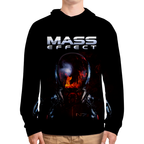 Заказать толстовку в Москве. Толстовка с полной запечаткой Mass Effect от geekbox - готовые дизайны и нанесение принтов.