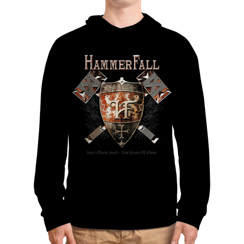 Заказать толстовку в Москве. Толстовка с полной запечаткой HammerFall от geekbox - готовые дизайны и нанесение принтов.