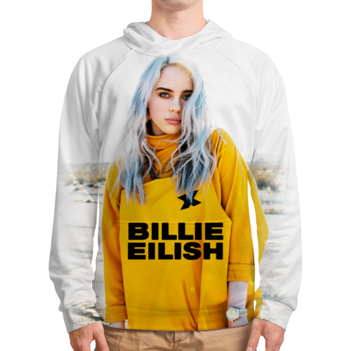 Заказать толстовку в Москве. Толстовка с полной запечаткой Billie Eilish от geekbox - готовые дизайны и нанесение принтов.