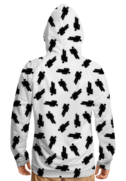 Заказать толстовку в Москве. Толстовка с полной запечаткой Billie Eilish от DESIGNER   - готовые дизайны и нанесение принтов.