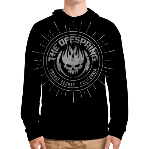 Заказать толстовку в Москве. Толстовка с полной запечаткой The Offspring от geekbox - готовые дизайны и нанесение принтов.