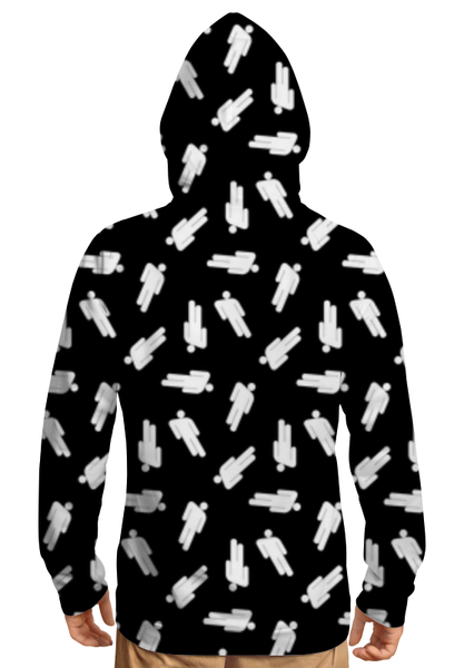 Заказать толстовку в Москве. Толстовка с полной запечаткой Billie Eilish от DESIGNER   - готовые дизайны и нанесение принтов.