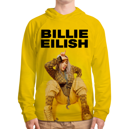 Заказать толстовку в Москве. Толстовка с полной запечаткой Billie Eilish от geekbox - готовые дизайны и нанесение принтов.