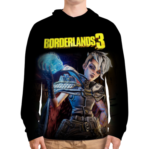 Заказать толстовку в Москве. Толстовка с полной запечаткой Borderlands от geekbox - готовые дизайны и нанесение принтов.
