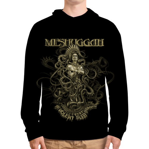Заказать толстовку в Москве. Толстовка с полной запечаткой Meshuggah от geekbox - готовые дизайны и нанесение принтов.