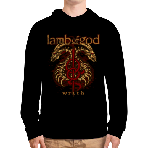 Заказать толстовку в Москве. Толстовка с полной запечаткой Lamb of God от geekbox - готовые дизайны и нанесение принтов.