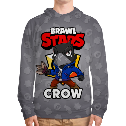 Заказать толстовку в Москве. Толстовка с полной запечаткой BRAWL STARS CROW от geekbox - готовые дизайны и нанесение принтов.