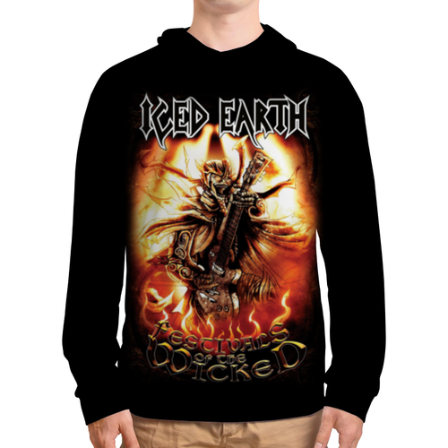 Заказать толстовку в Москве. Толстовка с полной запечаткой Iced Earth от geekbox - готовые дизайны и нанесение принтов.
