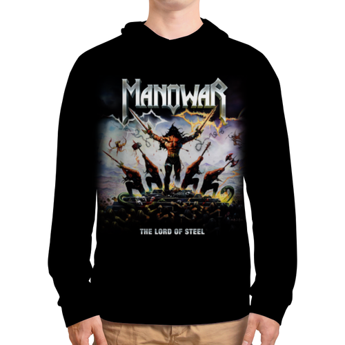 Заказать толстовку в Москве. Толстовка с полной запечаткой Manowar от geekbox - готовые дизайны и нанесение принтов.