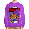 Заказать толстовку в Москве. Толстовка с полной запечаткой BRAWL STARS SHELLY от geekbox - готовые дизайны и нанесение принтов.