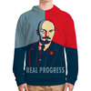 Заказать толстовку в Москве. Толстовка с полной запечаткой Ленин от aleks_say - готовые дизайны и нанесение принтов.