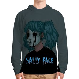 Заказать толстовку в Москве. Толстовка с полной запечаткой Sally Face (Салли Фейс) от weeert - готовые дизайны и нанесение принтов.