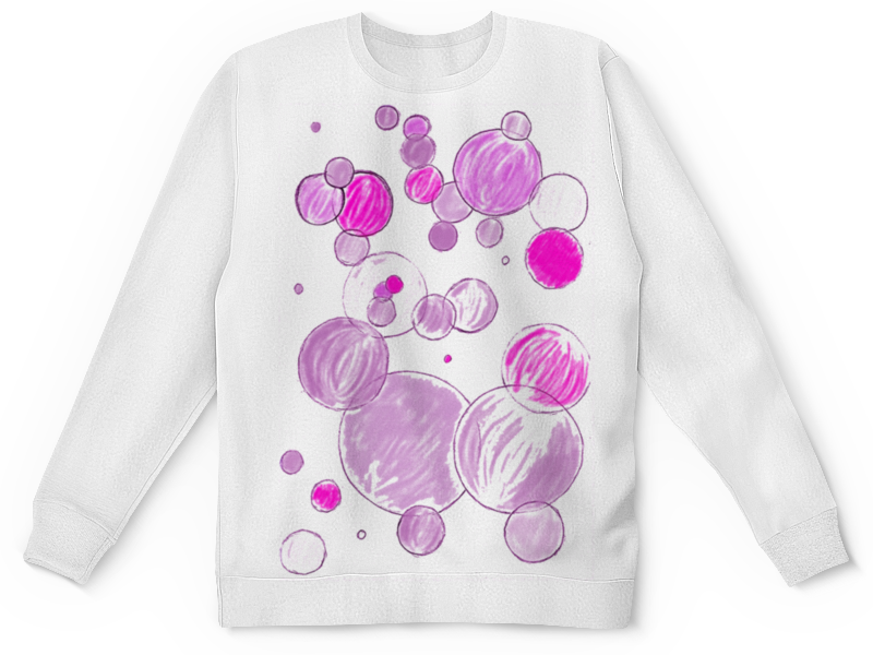 Printio Детский свитшот с полной запечаткой Цветные мыльные пузыри