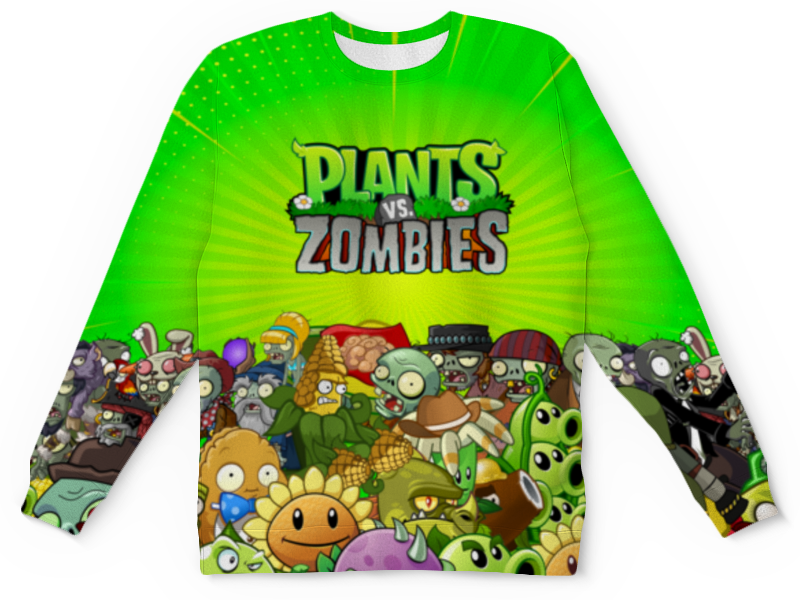 Printio Детский свитшот с полной запечаткой Plants vs zombies