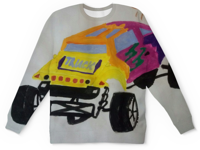 Printio Детский свитшот с полной запечаткой Гоночная машинка гоночная машинка федорова е