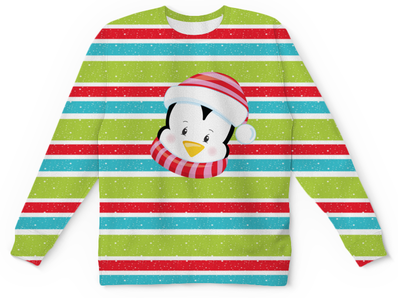 Printio Детский свитшот с полной запечаткой Пингвин printio детский свитшот с полной запечаткой пингвин в шляпе