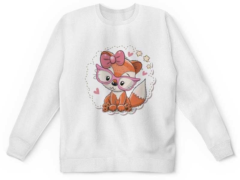 Printio Детский свитшот с полной запечаткой Лисичка printio детский свитшот с полной запечаткой лисичка и снеговик