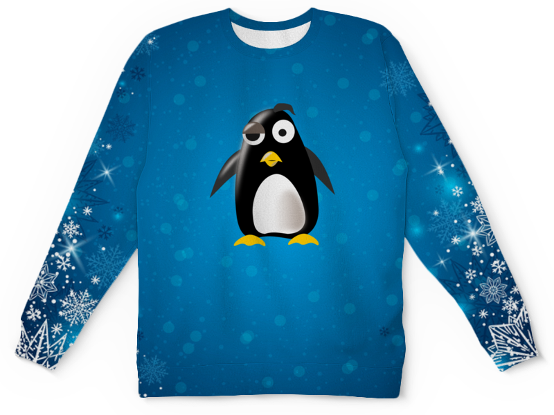 Printio Детский свитшот с полной запечаткой Пингвин printio детский свитшот с полной запечаткой пингвин зимой