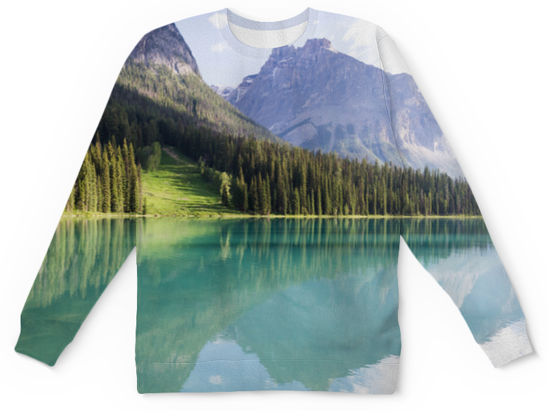 Printio Детский свитшот с полной запечаткой Прозрачное озеро printio футболка с полной запечаткой женская прозрачное озеро