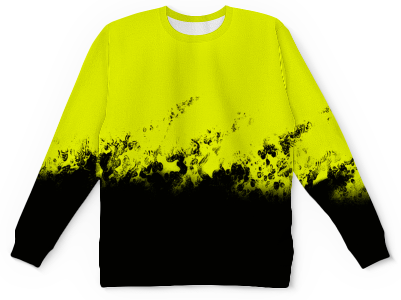 Printio Детский свитшот с полной запечаткой Желто-черные краски printio футболка с полной запечаткой для мальчиков желто черные краски