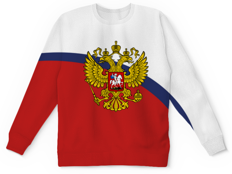 Printio Детский свитшот с полной запечаткой Russia