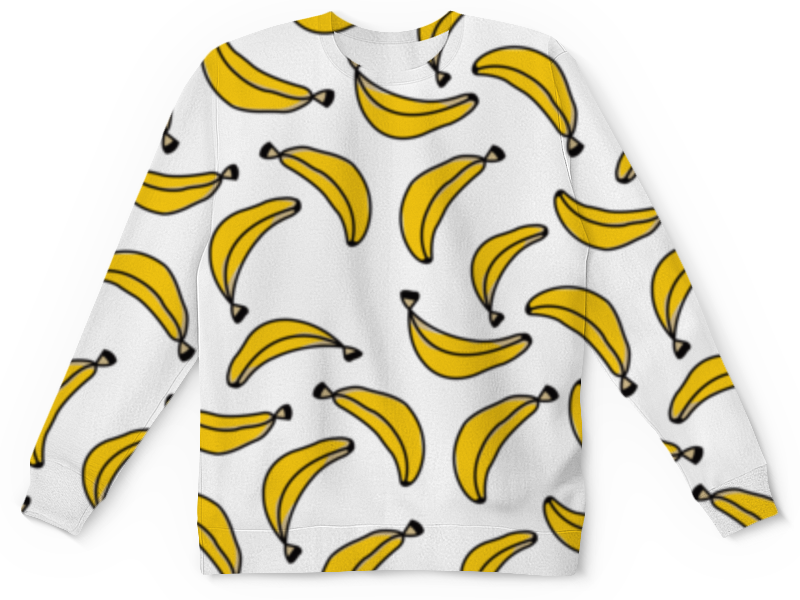 Printio Детский свитшот с полной запечаткой Бананы printio свитшот мужской с полной запечаткой бананы на сером
