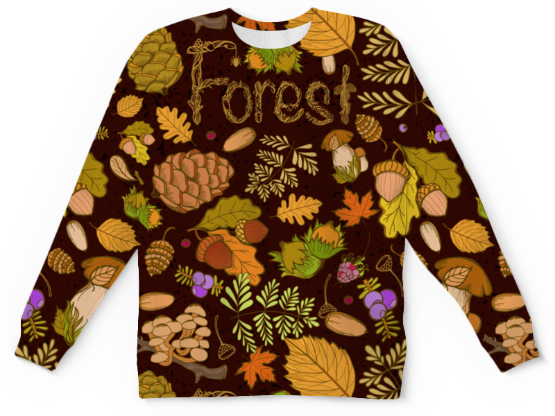 Printio Детский свитшот с полной запечаткой Дар осеннего леса printio футболка с полной запечаткой женская дар осеннего леса